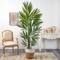 7ft. Kentia Artificial Palm in Handmade Natural Jute and Cotton Planter